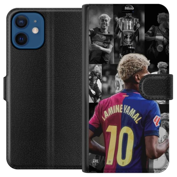 Kompatibel Tegnebogsetui til Apple iPhone 12 FCB Yamal Barcelona fremtidens fodboldstjerne