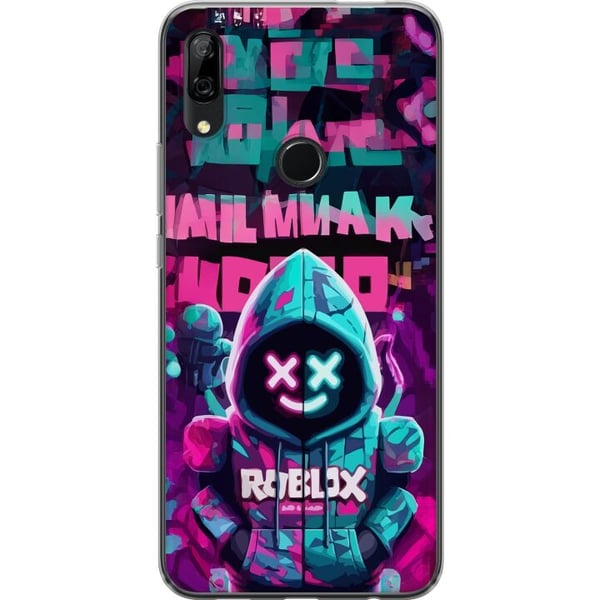 Kompatibel Mobilcover til Huawei P Smart Z Neon Gamer coolt spilmotiv med hætte, neonlys og futuristisk gamingstil