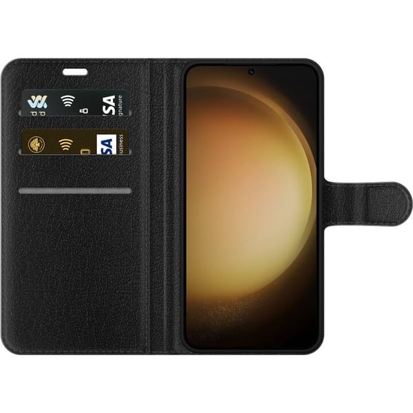 Kompatibel Tegnebogsetui til Samsung Galaxy S23+ K-pop Rør ikke min telefon – Sjov illustration med animeret karakter