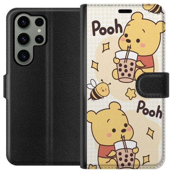 Kompatibel Tegnebogsetui til Samsung Galaxy S23 Ultra Nalle Pooh-stil - klassisk bjørnemotiv i en ny fortolkning