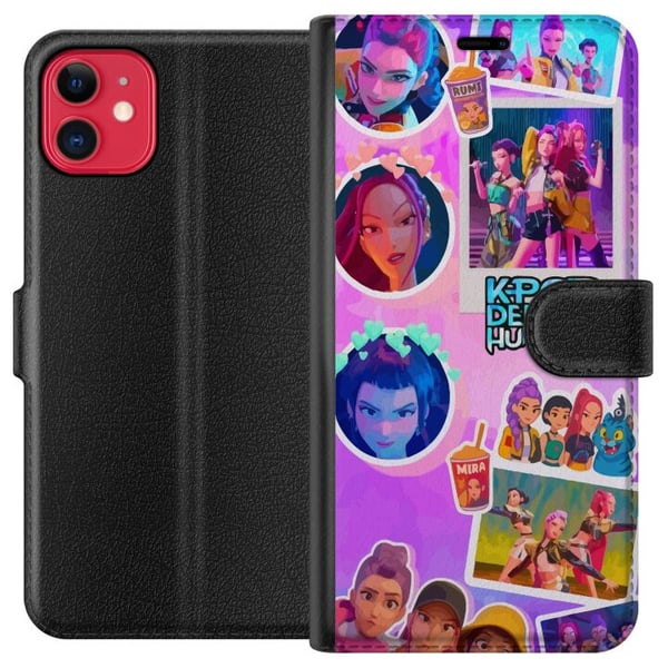 Kompatibelt Plånboksfodral till Apple iPhone 11 KPop Demon Hunters kawaii collectible figur