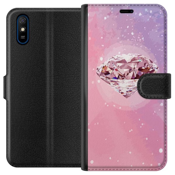 Kompatibelt Plånboksfodral till Xiaomi Redmi 9A Glitter Diamant