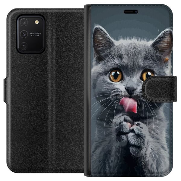 Kompatibelt Lommeboketui til Samsung Galaxy S10 Lite Katt Kompatibelt Lommeboketui til Samsung Galaxy S10 Lite Katt