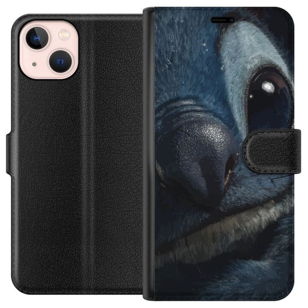 Kompatibelt Plånboksfodral till Apple iPhone 13 mini Stitch Disney Lilo Cute Character