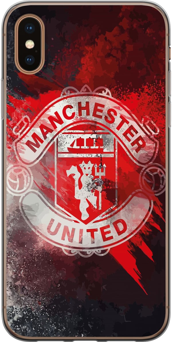 Kompatibelt Mobildeksel til Apple iPhone XS Manchester United F.C.