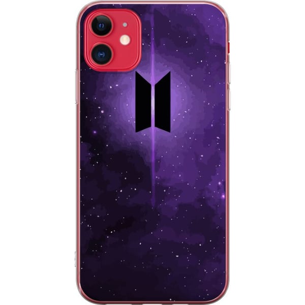 Kompatibelt Mobilskal till Apple iPhone 11 BTS kpop logo purple galaxy poster space design korean band army symbol stjärnhimmel musik fan art