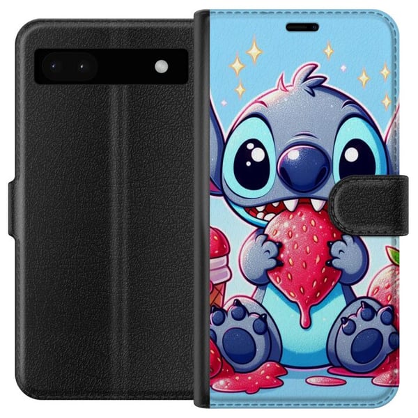 Yhteensopiva Lompakkokotelo Google Pixel 6a Stitch mansikka Yhteensopiva Lompakkokotelo Google Pixel 6a Stitch mansikka