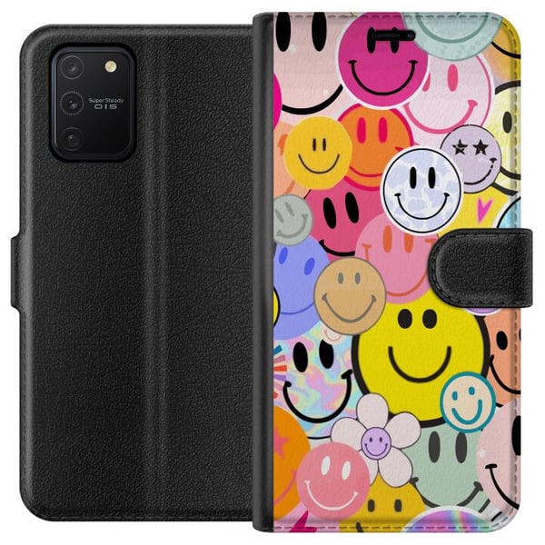 Kompatibelt Lommeboketui til Samsung Galaxy S10 Lite Glad Ansikter Kompatibelt Lommeboketui til Samsung Galaxy S10 Lite Glad Ansikter