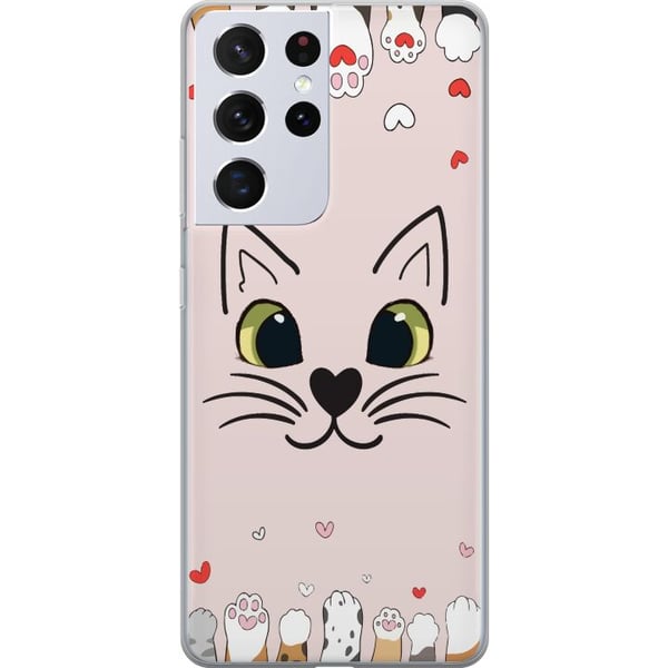 Kompatibel Mobilcover til Samsung Galaxy S21 Ultra 5G Mjooo Katt