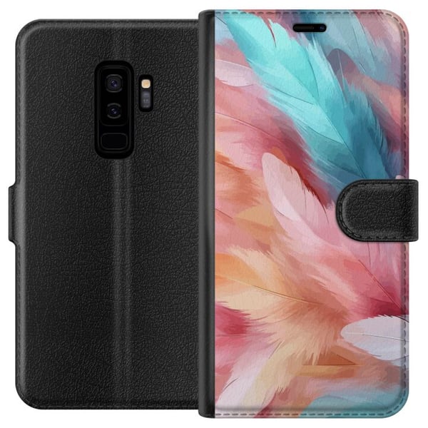 Kompatibelt Plånboksfodral till Samsung Galaxy S9+ Fjädrar Kompatibelt Plånboksfodral till Samsung Galaxy S9+ Fjädrar