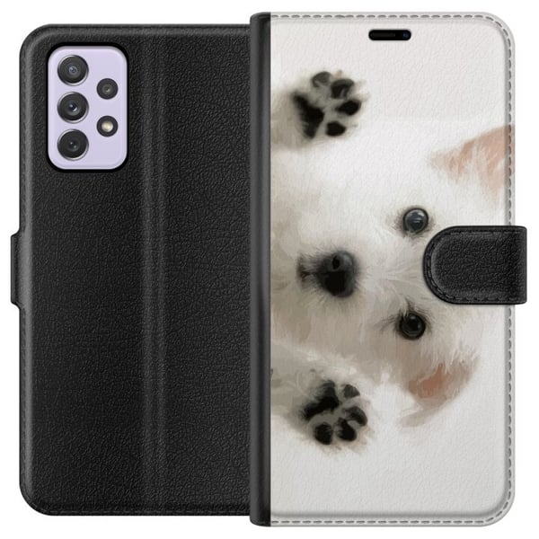 Kompatibel Tegnebogsetui til Samsung Galaxy A52s 5G Hund