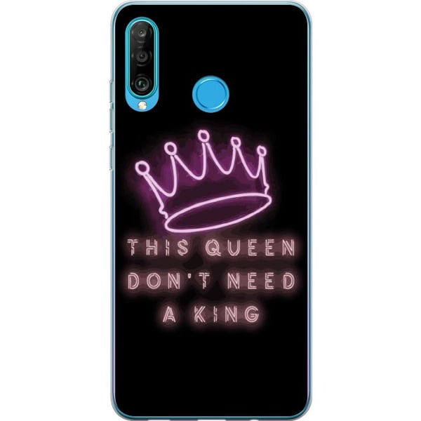 Kompatibel Mobilcover til Huawei P30 lite Dronning Citat Pigekraft Feminist