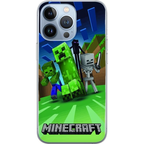 Yhteensopiva Puhelinkuori Apple iPhone 13 Pro Minecraft Creeper mobilskal i klassisk grön pixelstil Yhteensopiva Puhelinkuori Apple iPhone 13 Pro Minecraft Creeper mobilskal i klassisk grön pixelstil