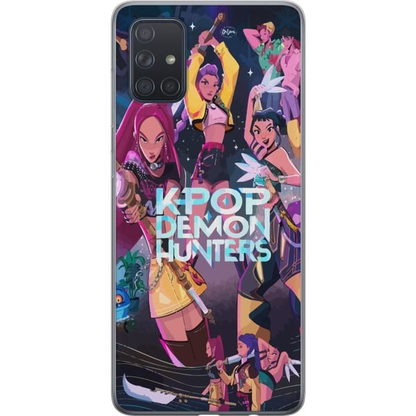 Kompatibelt Mobildeksel til Samsung Galaxy A71 K-pop-demonjegere Full lagkamp Idoler Magiske klinger Kosmisk glød Kompatibelt Mobildeksel til Samsung Galaxy A71 K-pop-demonjegere Full lagkamp Idoler Magiske klinger Kosmisk glød