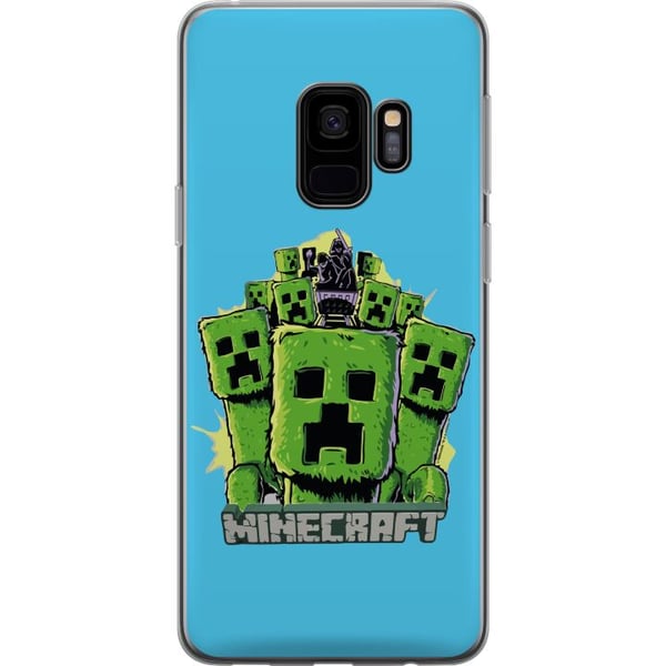 Kompatibelt Mobilskal till Samsung Galaxy S9 Minecraft Creeper armé i tecknad stil – grön Creeper illustration med klassiskt Minecraft tema för fans Kompatibelt Mobilskal till Samsung Galaxy S9 Minecraft Creeper armé i tecknad stil – grön Creeper illustration med klassiskt Minecraft tema för fans