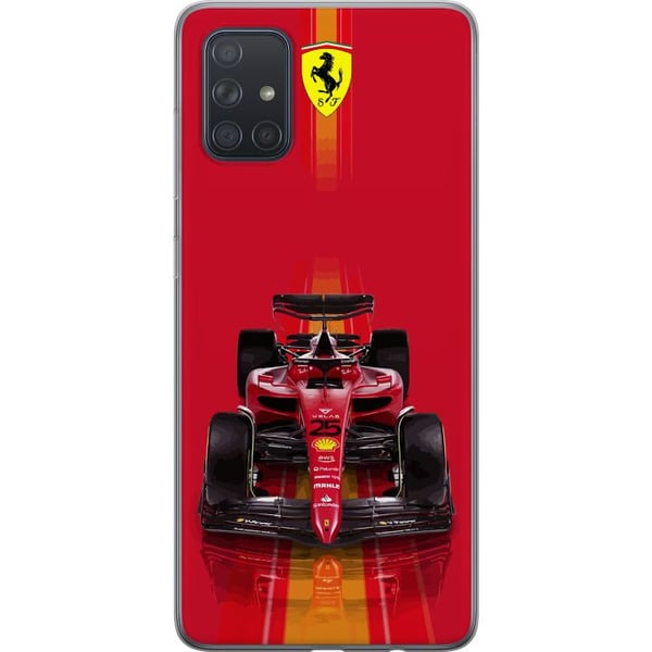 Kompatibelt Mobilskal till Samsung Galaxy A71 Röd Formelbil i ikonisk racingdesign med sportig precision