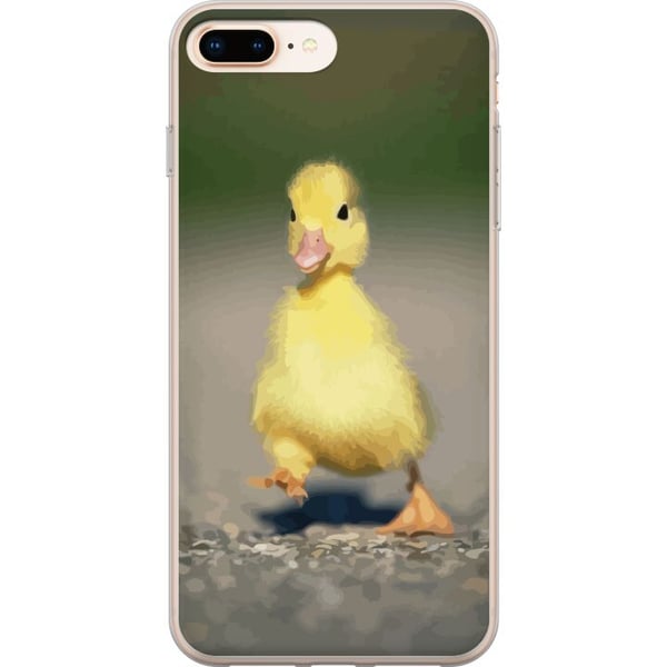 Yhteensopiva Puhelinkuori Apple iPhone 8 Plus Keltainen ankanpoikanen kävelee tiellä, pehmeä luonnollinen sävy, söpö ilme ja viehättävä kevätaiheinen Yhteensopiva Puhelinkuori Apple iPhone 8 Plus Keltainen ankanpoikanen kävelee tiellä, pehmeä luonnollinen sävy, söpö ilme ja viehättävä kevätaiheinen