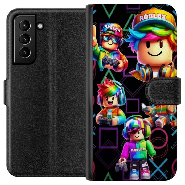 Kompatibel Tegnebogsetui til Samsung Galaxy S21+ 5G Roblox Kompatibel Tegnebogsetui til Samsung Galaxy S21+ 5G Roblox