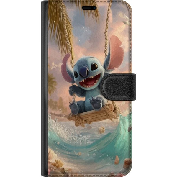 Kompatibelt Plånboksfodral till Samsung Galaxy A20e Disney Stitch collectible figur blå alien