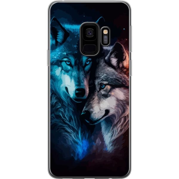 Kompatibelt Mobilskal till Samsung Galaxy S9 Vargar i natten Kompatibelt Mobilskal till Samsung Galaxy S9 Vargar i natten