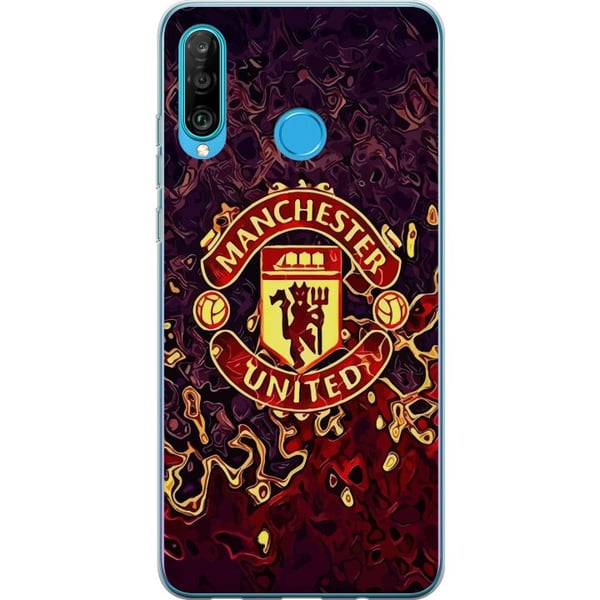 Kompatibelt Mobilskal till Huawei P30 lite Manchester United