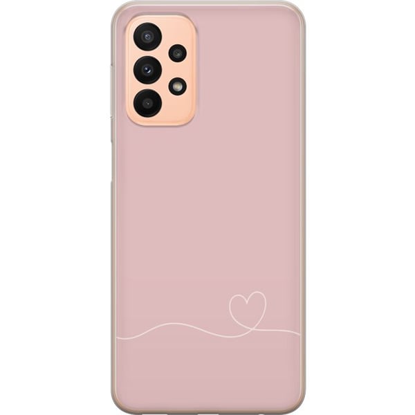 Yhteensopiva Puhelinkuori Samsung Galaxy A23 Ruusunpunainen Aivot Suunnittelu