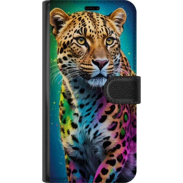 Kompatibel Tegnebogsetui til Samsung Galaxy S21 Leopard