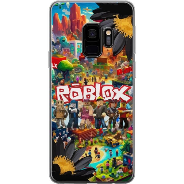 Kompatibel Mobilcover til Samsung Galaxy S9 Roblox-spilverden med populære karakterer, farverige omgivelser og eventyr – perfekt til børn og unge, de
