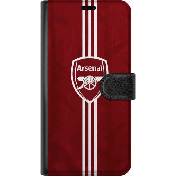 Kompatibelt Plånboksfodral till Samsung Galaxy S20+ Arsenal Emblem Fotboll Premier League Klubbmärke Röd Vit