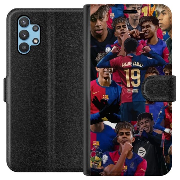 Kompatibelt Plånboksfodral till Samsung Galaxy A32 5G Lamine Yamal mobilskal för fotbollsfans Kompatibelt Plånboksfodral till Samsung Galaxy A32 5G Lamine Yamal mobilskal för fotbollsfans