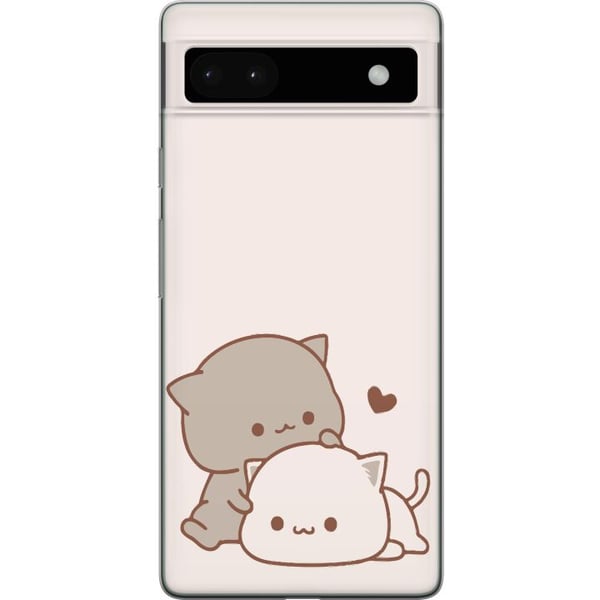 Yhteensopiva Puhelinkuori Google Pixel 6a Kawaii Söpö Kissat