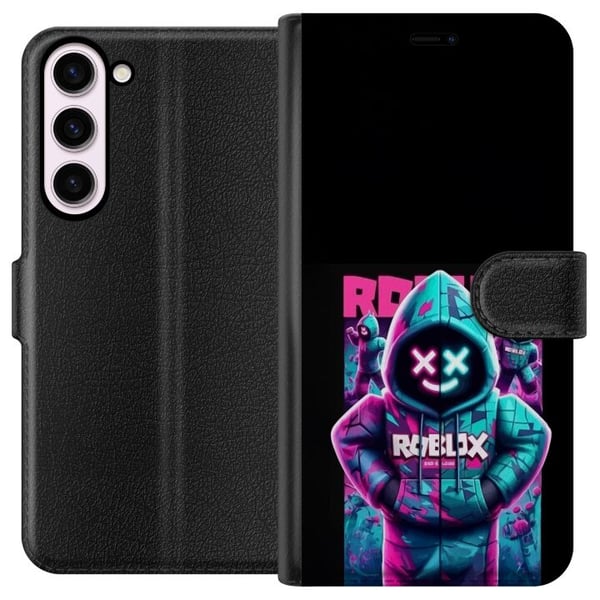 Kompatibelt Lommeboketui til Samsung Galaxy S23+ Neon Roblox-hettegenser med kult gamingmotiv, lysende farger og futuristisk look
