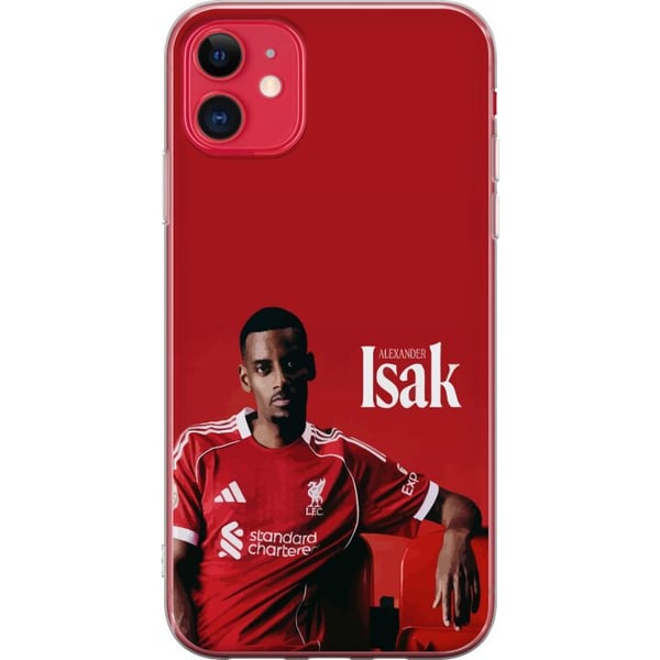 Kompatibelt Mobilskal till Apple iPhone 11 Alexander Isak fotboll poster Liverpool shirt Sweden landslag striker Premier League forward design
