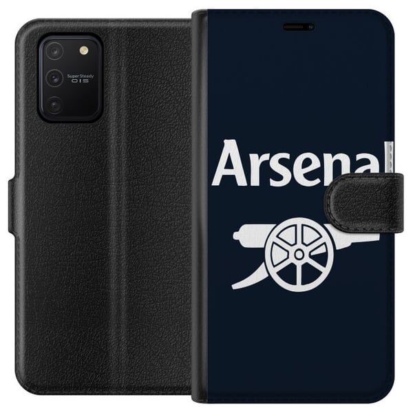 Kompatibelt Lommeboketui til Samsung Galaxy S10 Lite Arsenal-logo i mørkeblått og hvitt, klassisk fotballmotiv for Premier League-fans Kompatibelt Lommeboketui til Samsung Galaxy S10 Lite Arsenal-logo i mørkeblått og hvitt, klassisk fotballmotiv for Premier League-fans