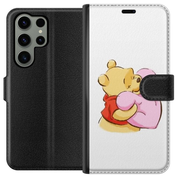 Kompatibel Tegnebogsetui til Samsung Galaxy S23 Ultra Nalle Puh Knus Kompatibel Tegnebogsetui til Samsung Galaxy S23 Ultra Nalle Puh Knus
