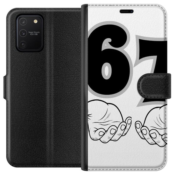 Kompatibelt Lommeboketui til Samsung Galaxy S10 Lite 67 meme-hender-illustrasjon i svart-hvitt – stilren 6–7-grafikk med hender og et tydelig minimal Kompatibelt Lommeboketui til Samsung Galaxy S10 Lite 67 meme-hender-illustrasjon i svart-hvitt – stilren 6–7-grafikk med hender og et tydelig minimal