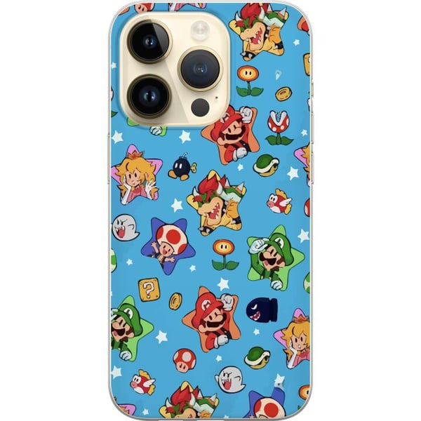 Yhteensopiva Puhelinkuori Apple iPhone 14 Pro Nintendo Mario Switch -pelihahmo