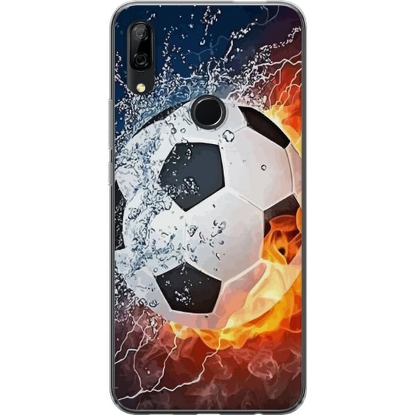 Kompatibel Mobilcover til Huawei P Smart Z Fodbold Ild