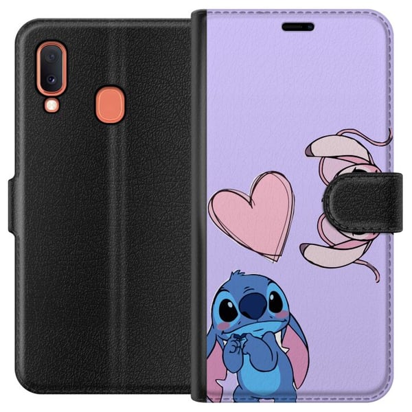 Kompatibelt Lommeboketui til Samsung Galaxy A20e stitch Kompatibelt Lommeboketui til Samsung Galaxy A20e stitch
