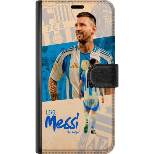 Kompatibelt Lommeboketui til Apple iPhone 13 mini Portrett av Lionel Messi i Argentina-drakt, ikonisk design for fotballfans med lidenskap og energi