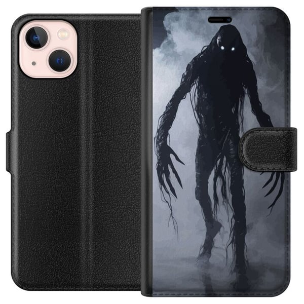 Kompatibelt Plånboksfodral till Apple iPhone 13 mini Misty Monster Fantasy Dark Creature