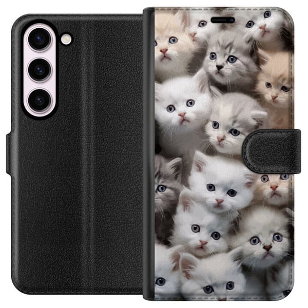 Kompatibel Tegnebogsetui til Samsung Galaxy S23 Katte Kompatibel Tegnebogsetui til Samsung Galaxy S23 Katte