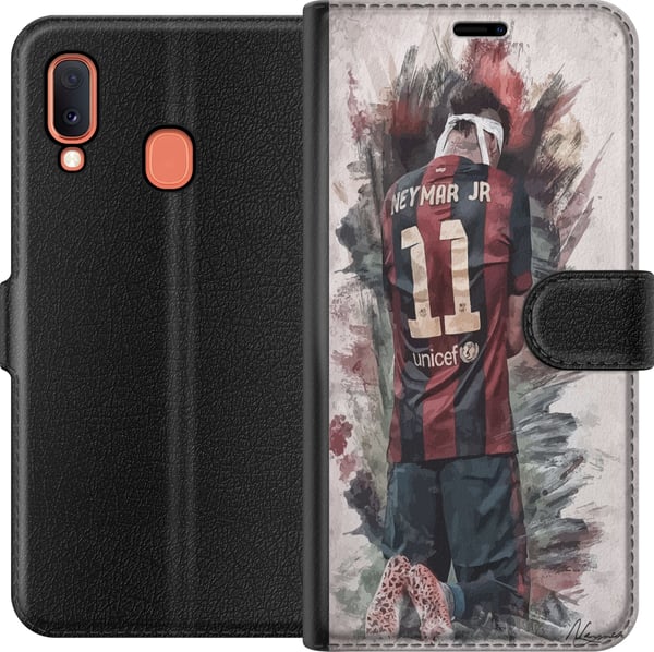 Kompatibelt Lommeboketui til Samsung Galaxy A20e Neymar