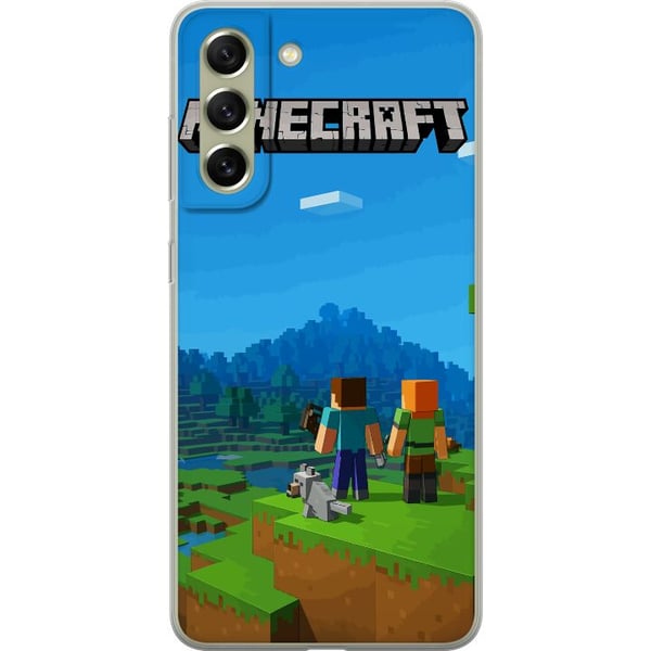 Kompatibelt Mobildeksel til Samsung Galaxy S21 FE 5G Minecraft Key Art