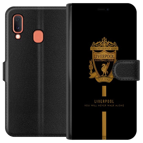 Kompatibelt Lommeboketui til Samsung Galaxy A20e Liverpool-emblem offisiell klubbdesign 2025 Kompatibelt Lommeboketui til Samsung Galaxy A20e Liverpool-emblem offisiell klubbdesign 2025
