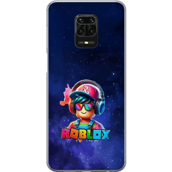 Kompatibel Mobilcover til Xiaomi Redmi Note 9S Roblox Space Explorer-design futuristisk rumtema med farverige detaljer spilfornemmelse og neonlys i b