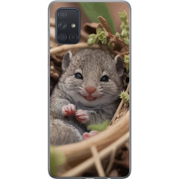 Kompatibelt Mobildeksel til Samsung Galaxy A71 Råtta Leende Djurmotiv Stadsmotiv Urban Grafisk Design Kompatibelt Mobildeksel til Samsung Galaxy A71 Råtta Leende Djurmotiv Stadsmotiv Urban Grafisk Design