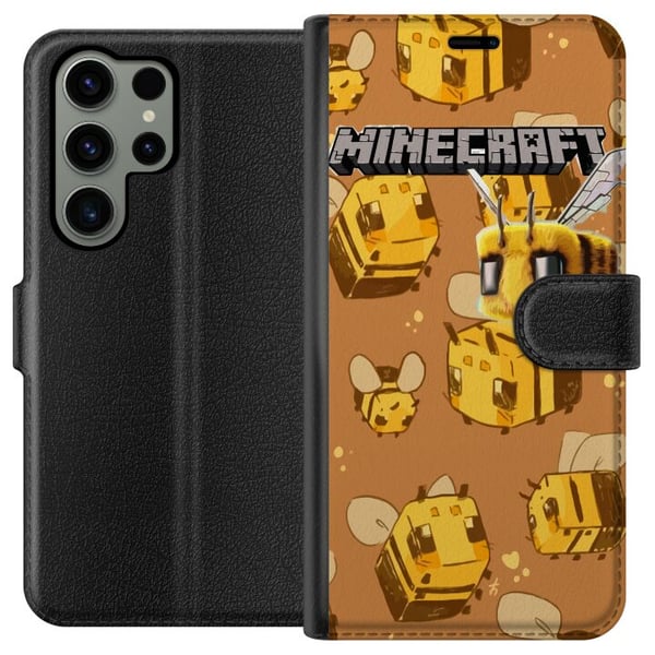 Kompatibelt Lommeboketui til Samsung Galaxy S23 Ultra Minecraft Bi Kompatibelt Lommeboketui til Samsung Galaxy S23 Ultra Minecraft Bi