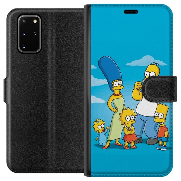 Kompatibelt Plånboksfodral till Samsung Galaxy S20+ The Simpsons familjeporträtt med Homer Marge Bart Lisa och Maggie ikoniskt tecknat motiv Kompatibelt Plånboksfodral till Samsung Galaxy S20+ The Simpsons familjeporträtt med Homer Marge Bart Lisa och Maggie ikoniskt tecknat motiv