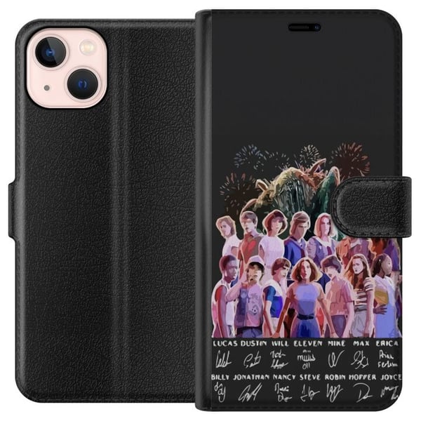 Kompatibelt Plånboksfodral till Apple iPhone 13 mini Stranger Things 2024 Kompatibelt Plånboksfodral till Apple iPhone 13 mini Stranger Things 2024